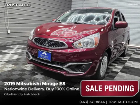 Red 2019 Mitsubishi Mirage ES 4-Door Hatchback for sale in Sykesville, MD