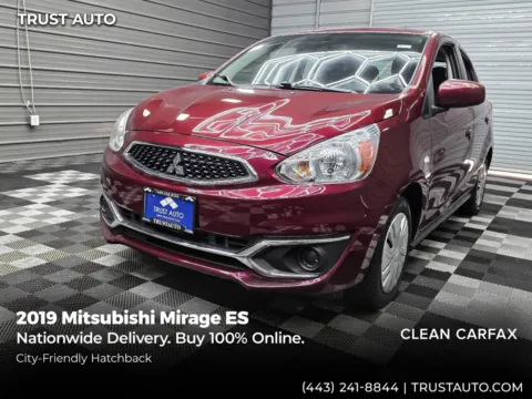 Red 2019 Mitsubishi Mirage ES 5-Door Hatchback for sale in Sykesville, MD