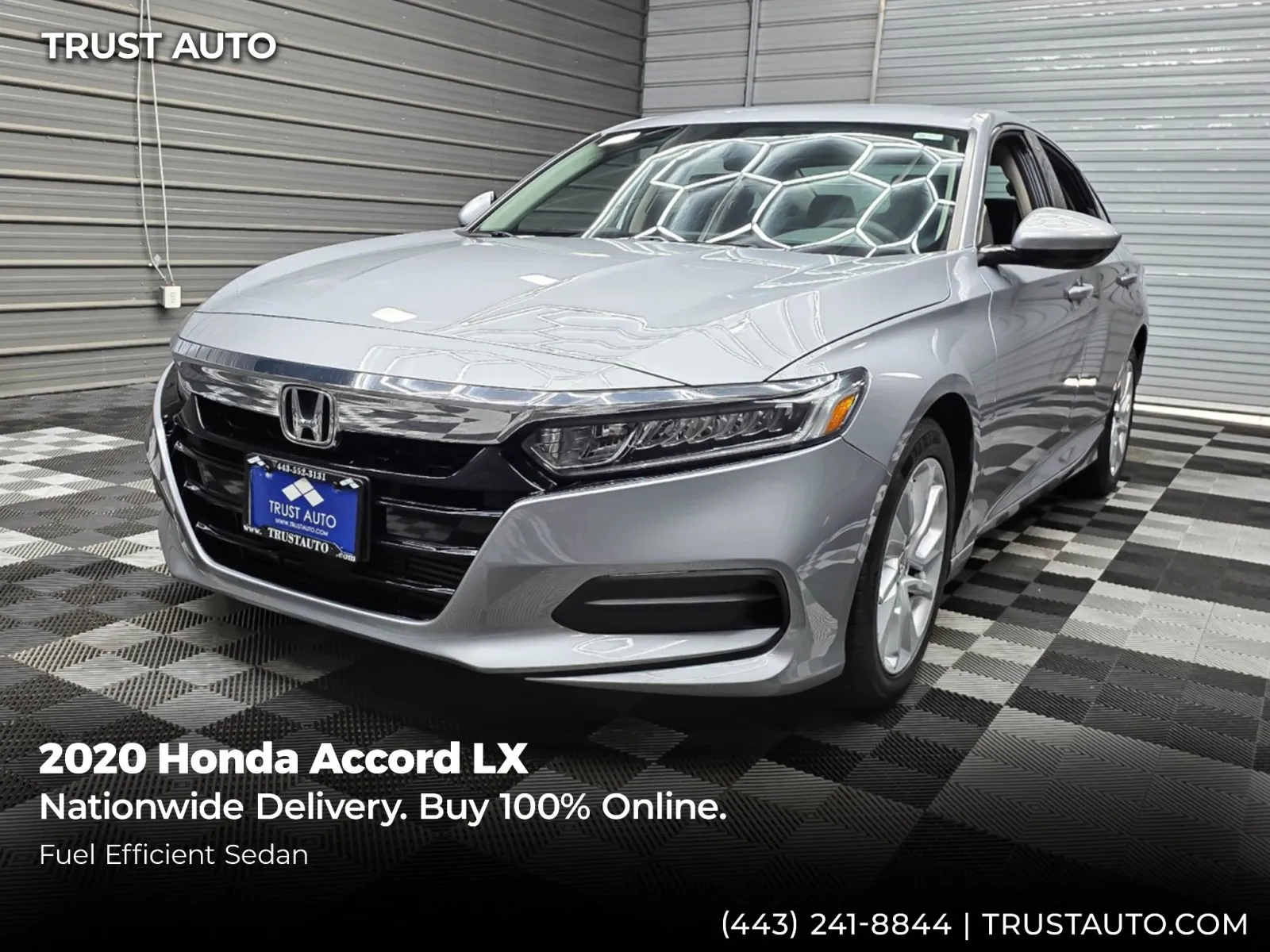 Silver 2020 Honda Accord LX 1.5T CVT 4-Door Sedan for sale in Sykesville, MD