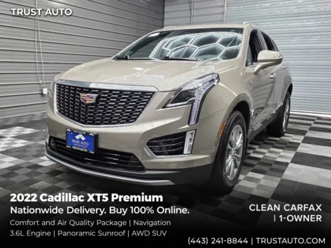 Brown 2022 Cadillac XT5 Premium AWD Luxury SUV for sale in Sykesville, MD