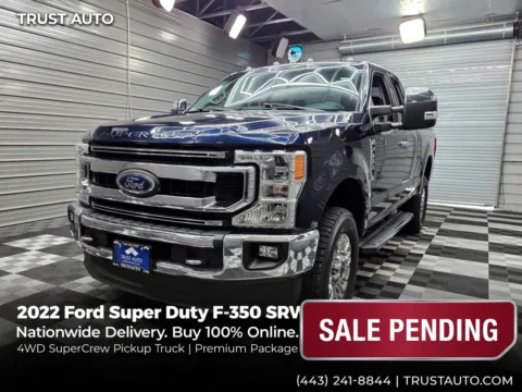 Blue 2022 Ford Super Duty F-350 SRW XLT 4WD SuperCrew Pickup Truck w/Premium Pkg for sale in Sykesville, MD