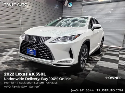 White 2022 Lexus RX 350L AWD SUV w/Premium/Navigation System Pkgs for sale in Sykesville, MD