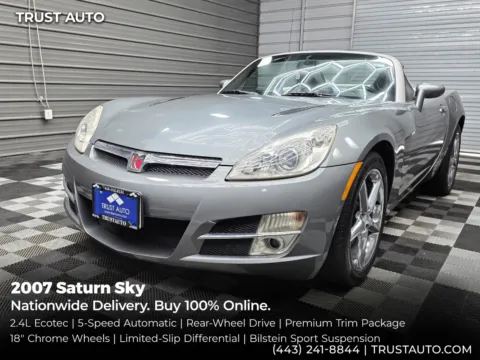 Silver 2007 Saturn Sky Soft-Top Convertible Coupe for sale in Sykesville, MD