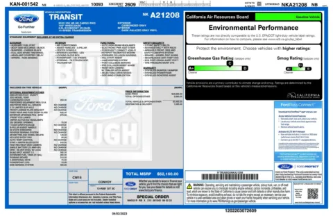 Another view of 2022 Ford Transit T-350 HD Cargo 148''WB DRW High Roof Extended Minivan/Van w/Tommy Lift Gate for sale in Sykesville, MD at Trust Auto