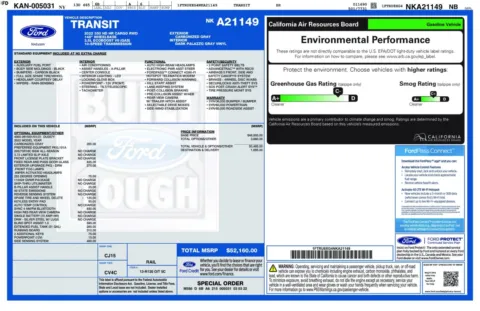 Another view of 2022 Ford Transit T-350 HD Cargo 148''WB DRW High Roof Extended Minivan/Van for sale in Sykesville, MD at Trust Auto