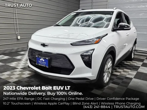 White 2023 Chevrolet Bolt EUV LT Electric SUV for sale in Sykesville, MD