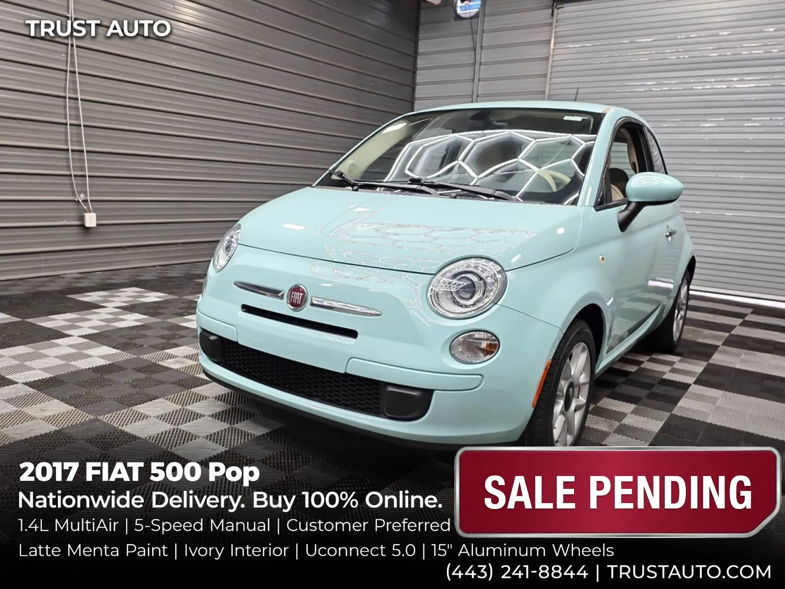 Unknown 2017 Other 500 Pop 5-Speed Manual Hatchback for sale in Sykesville, MD