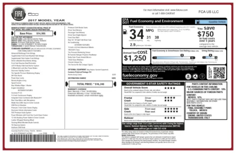 More photos of 2017 FIAT 500 Pop 5-Speed Manual Hatchback at Trust Auto, MD