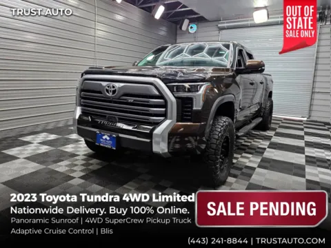 Brown 2023 Toyota Tundra Limited 4WD CrewMax Pickup Truck for sale in Sykesville, MD