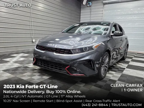 Gray 2023 Kia Forte GT-Line Sedan for sale in Sykesville, MD