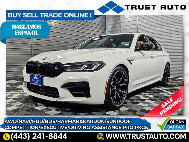 Used 2022 BMW M5 Competition AWD Sedan w/Executive/Driving