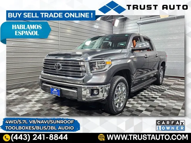 2021 Toyota Tundra 1794 Edition 4WD CrewMax 5.7 V8 Pickup Truck for sale in Sykesville, MD