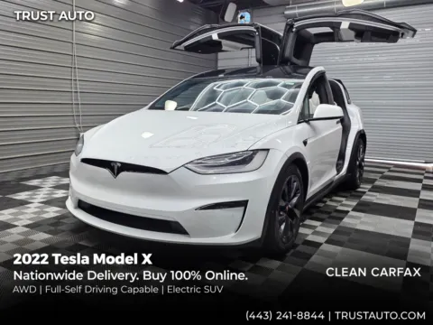 White 2022 Tesla Model X AWD 5-Passenger Luxury Electric SUV for sale in Sykesville, MD