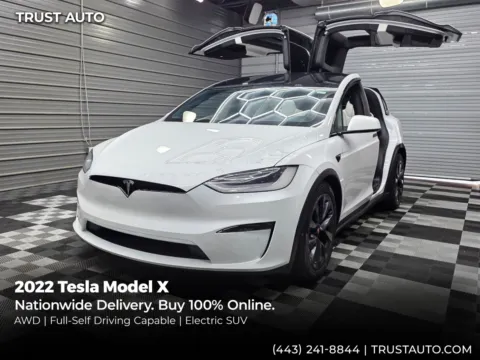 White 2022 Tesla Model X AWD 5-Passenger Luxury Electric SUV for sale in Sykesville, MD