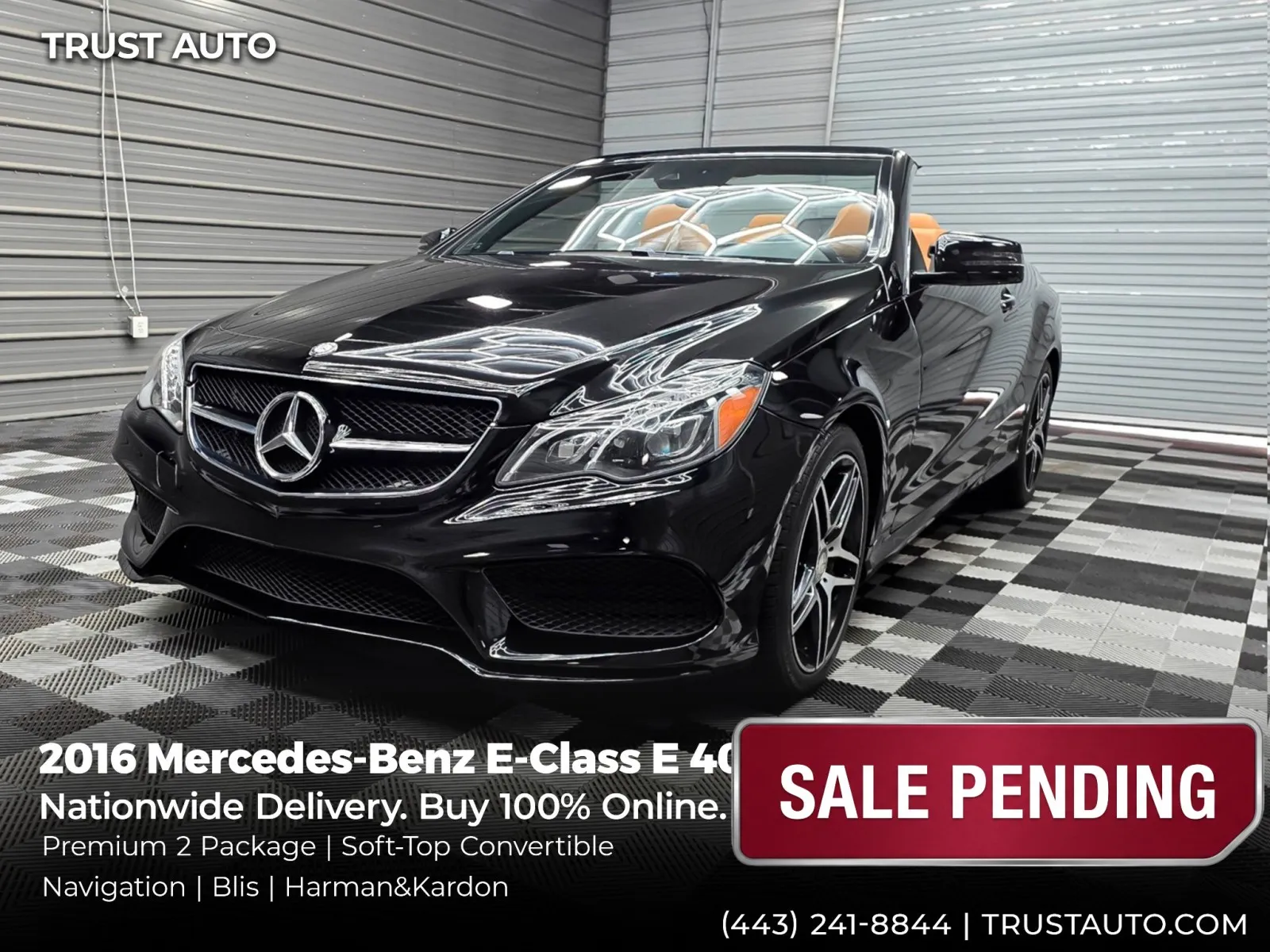 2016 Mercedes-Benz E-Class E 400 Soft-Top Convertible w/Premium 2 Pkg