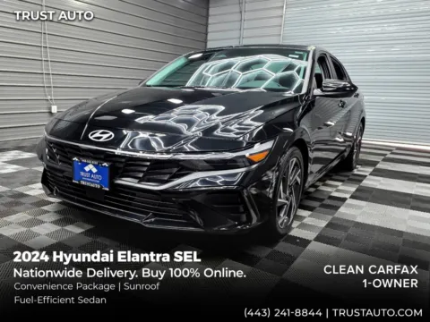Black 2024 Hyundai Elantra SEL Sedan w/Convenience Pkg for sale in Sykesville, MD
