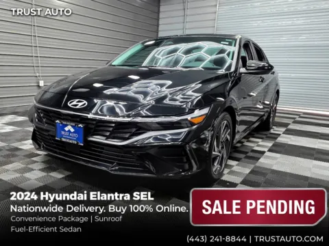 Black 2024 Hyundai Elantra SEL Sedan w/Convenience Pkg for sale in Sykesville, MD