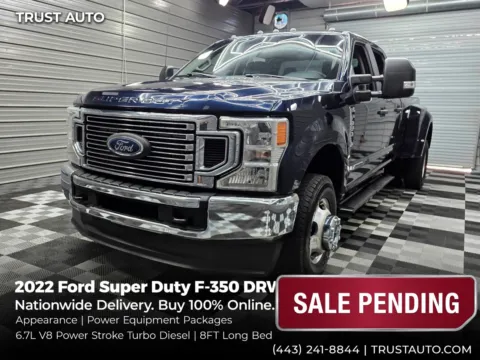 Blue 2022 Ford Super Duty F-350 DRW XL 4WD Crew Cab Dually Power Stroke Turbo Diesel Pickup Truck w/ for sale in Sykesville, MD