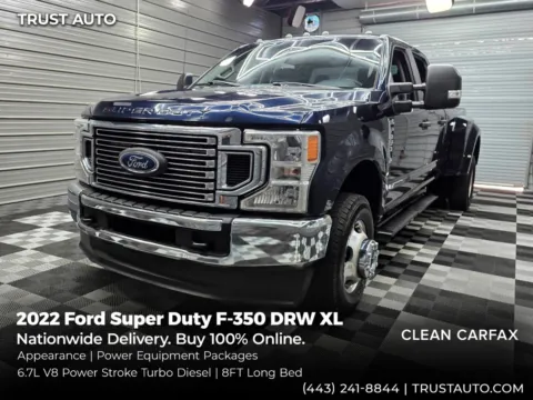 Blue 2022 Ford Super Duty F-350 DRW XL 4WD Crew Cab Power Stroke Turbo Diesel Pickup Truck w/STX Appearance Pkg for sale in Sykesville, MD