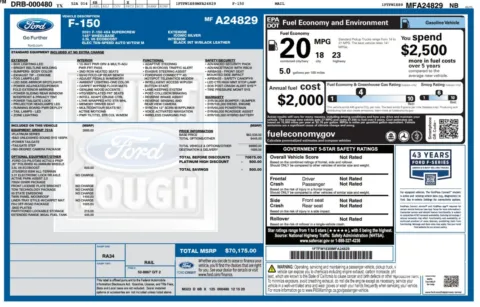 Another view of 2021 Ford F-150 Platinum 4WD SuperCrew Pickup Truck w/Equipment Group 701A for sale in Sykesville, MD at Trust Auto