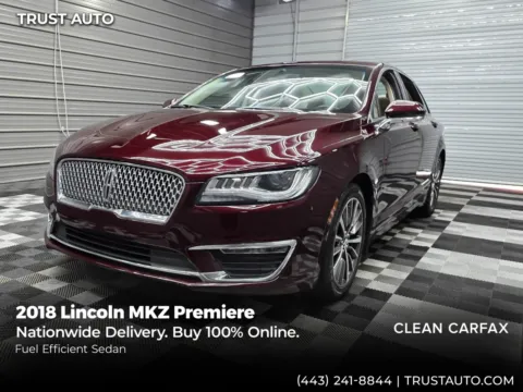 Red 2018 Lincoln MKZ Premiere 4-Door Sedan for sale in Sykesville, MD