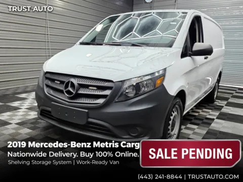 White 2019 Mercedes-Benz Metris Cargo Worker 126''WB Standard Roof Minivan/Van w/Shelving Storage Syst for sale in Sykesville, MD