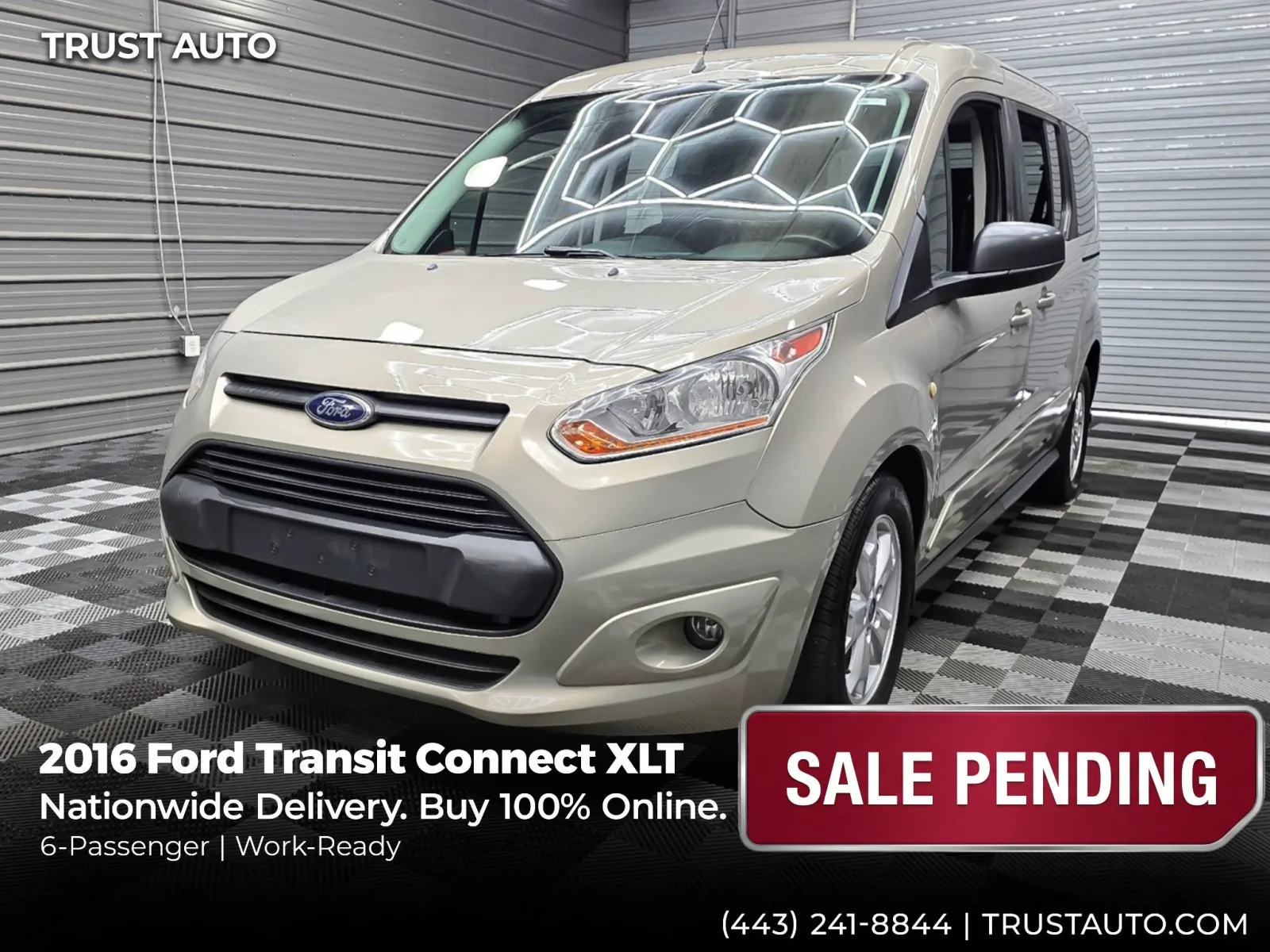 2016 Ford Transit Connect 6-Passenger XLT LWB Minivan/Van for sale in Sykesville, MD
