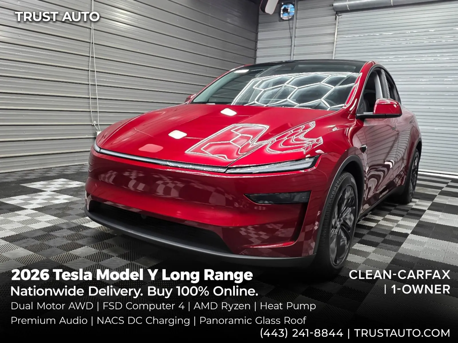 2026 Tesla Model Y Long Range Launch Series AWD Electric SUV