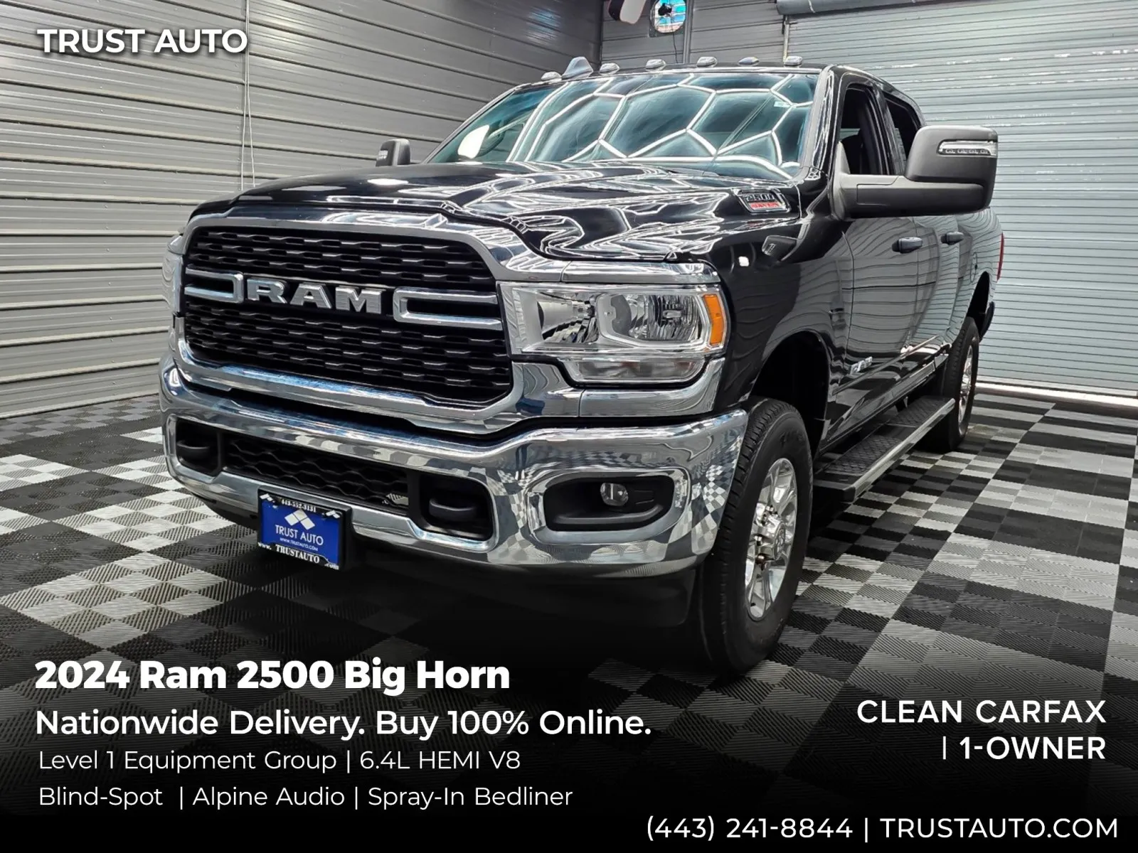 2024 Ram 2500 Big Horn 4WD Crew Cab Pickup Truck w/Level 1 Equipment Group