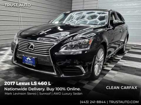Black 2017 Lexus LS 460 L AWD Luxury Sedan for sale in Sykesville, MD
