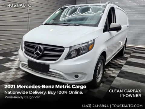 White 2021 Mercedes-Benz Metris Cargo 135''WB Standard Roof Minivan/Van for sale in Sykesville, MD