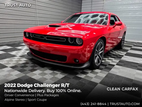 Red 2022 Dodge Challenger R/T Hemi Coupe w/Plus/Driver Convenience Pkgs for sale in Sykesville, MD
