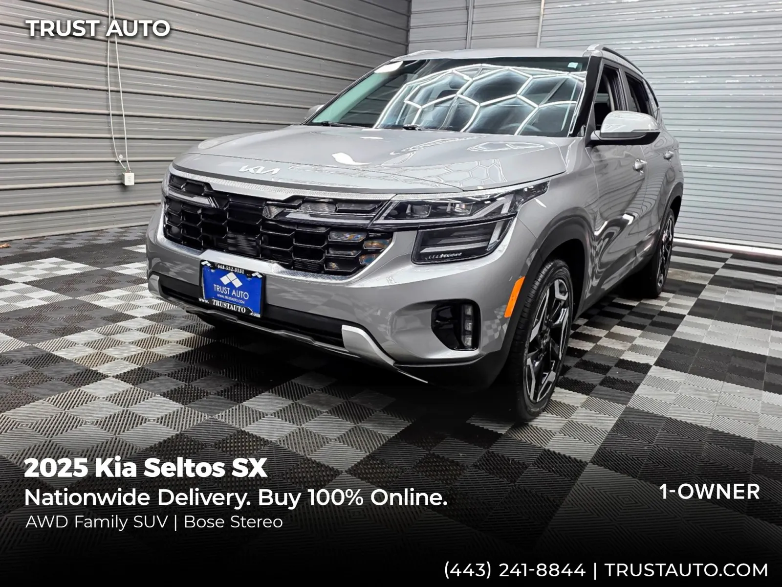 Gray 2025 Kia Seltos SX AWD SUV for sale in Sykesville, MD