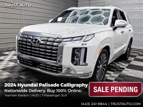 White 2024 Hyundai Palisade Calligraphy AWD Luxury 7-Passenger SUV for sale in Sykesville, MD