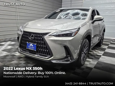 Silver 2022 Lexus NX 350h AWD Hybrid SUV for sale in Sykesville, MD
