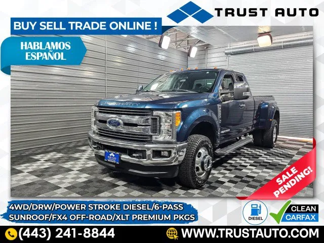 2017 Ford Super Duty F-350 DRW XLT 4WD SuperCab 8FT Bed Dually Power Stroke Diesel Pickup Truck for sale in Sykesville, MD