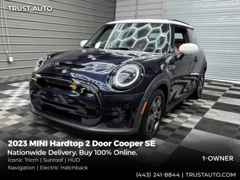 Black 2023 MINI Hardtop 2 Door Cooper SE Electric Hatchback w/Iconic Trim for sale in Sykesville, MD