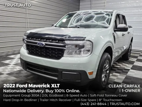 Gray 2022 Ford Maverick XLT SuperCrew Pickup Truck for sale in Sykesville, MD