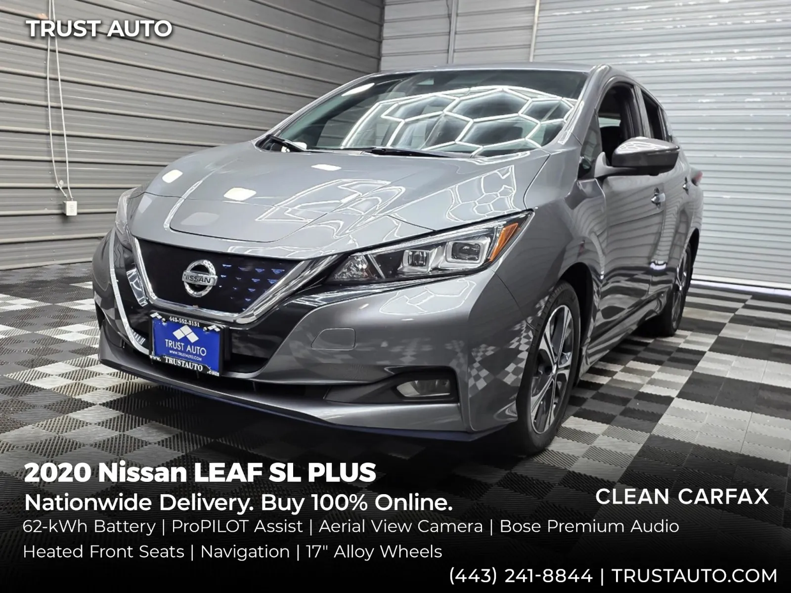 2020 Nissan LEAF SL PLUS Electric Hatchback