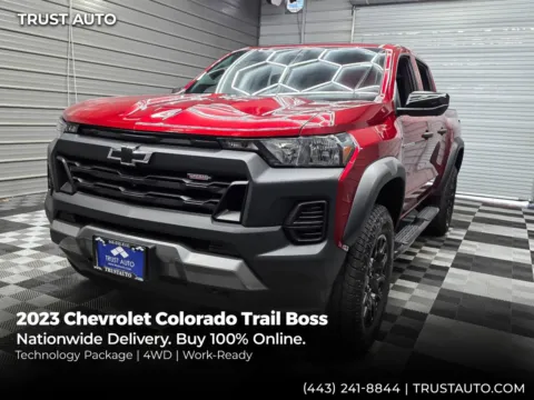 Red 2023 Chevrolet Colorado Trail Boss 4WD Crew Cab Pickup Truck for sale in Sykesville, MD