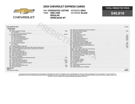Another view of 2020 Chevrolet Express 2500 7-Passenger 135'WB High-Top Sherrod Luxury Upfitter Conversion Minivan/Van for sale in Sykesville, MD at Trust Auto