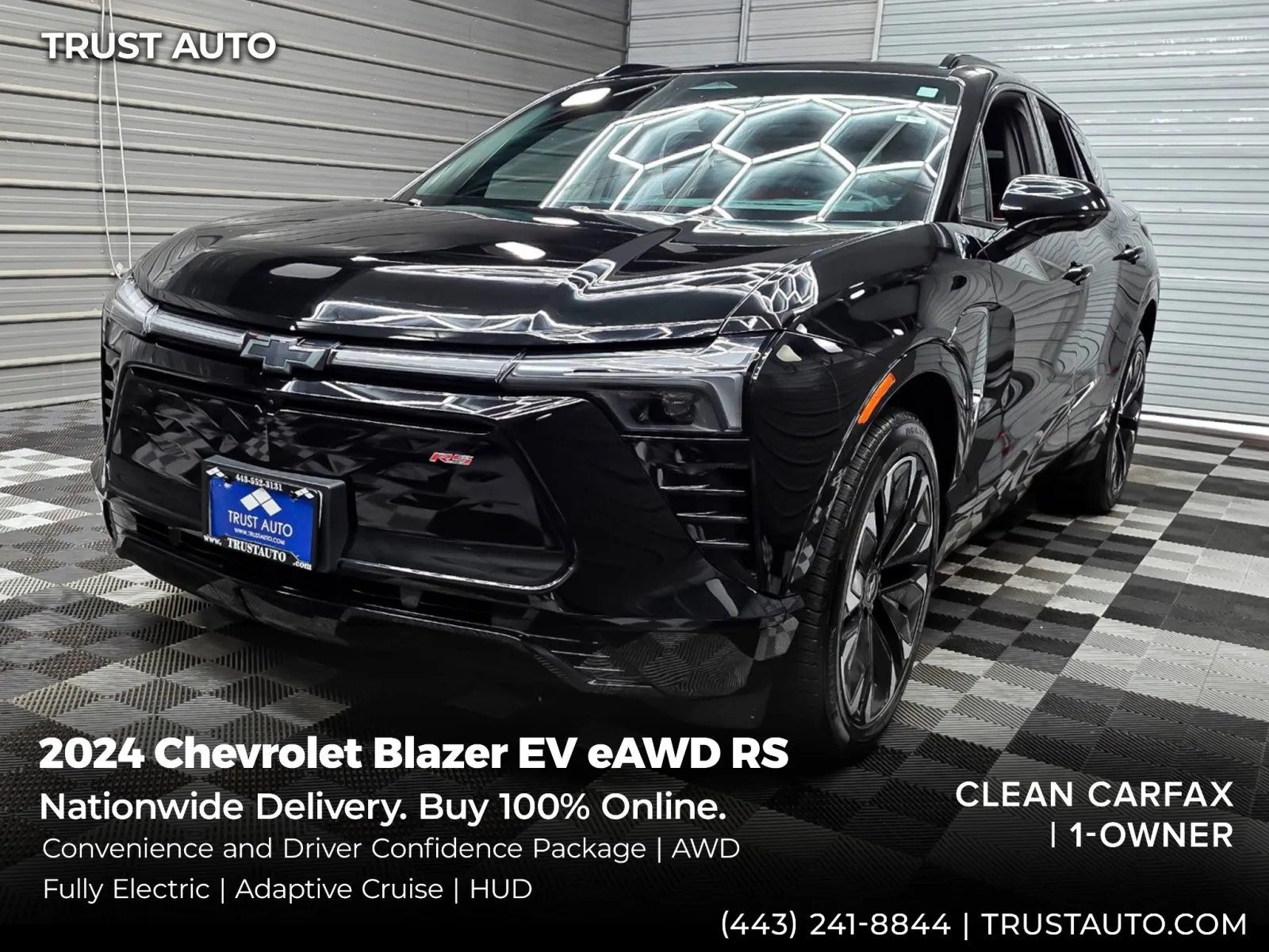 2024 Chevrolet Blazer EV eAWD RS Electric SUV w/Convenience and Driver Confidence Pkg
