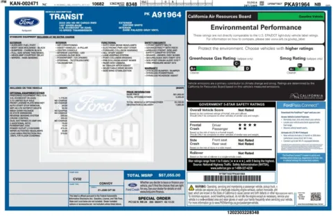 Another view of 2023 Ford Transit T-350 Cargo 148'' WB Extended High Roof Minivan/Van for sale in Sykesville, MD at Trust Auto