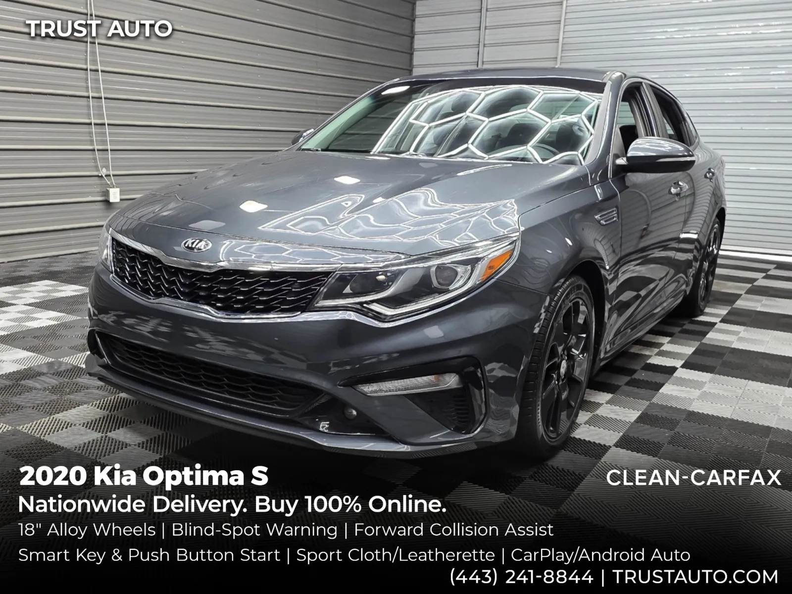 Gray 2020 Kia Optima S Sedan for sale in Sykesville, MD