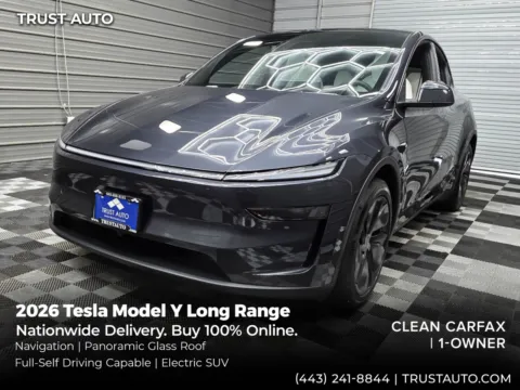 Gray 2026 Tesla Model Y Long Range Electric Luxury SUV for sale in Sykesville, MD