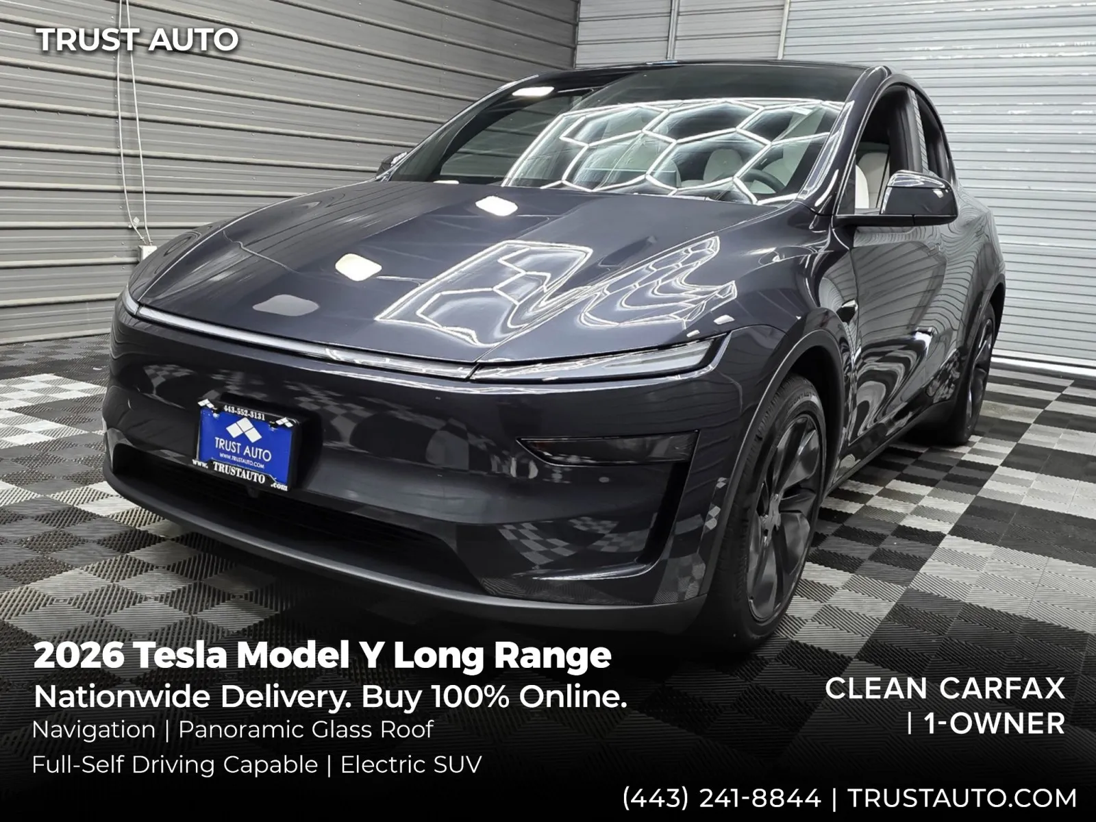 Gray 2026 Tesla Model Y Long Range Electric Luxury SUV for sale in Sykesville, MD