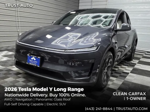 Gray 2026 Tesla Model Y Long Range AWD Electric Luxury SUV for sale in Sykesville, MD