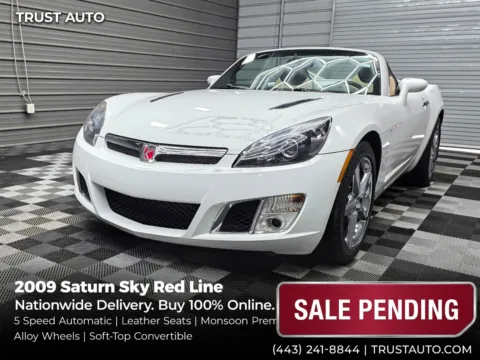 White 2009 Saturn Sky Red Line Soft-Top Convertible for sale in Sykesville, MD