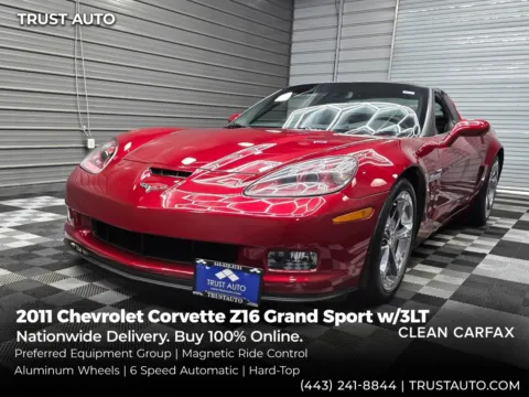 Red 2011 Chevrolet Corvette Z16 Grand Sport w/3LT 6-Speed Manual Hard-Top Coupe for sale in Sykesville, MD