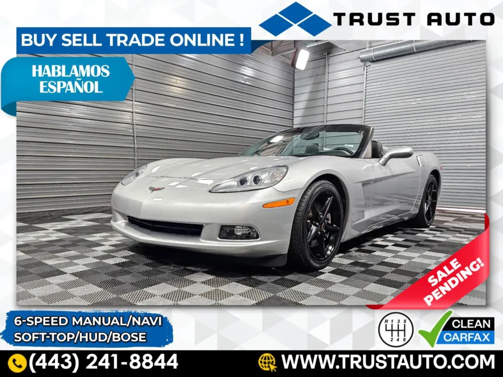 2013 Chevrolet Corvette 2LT 6-Speed Manual Soft-Top Convertible for sale in Sykesville, MD